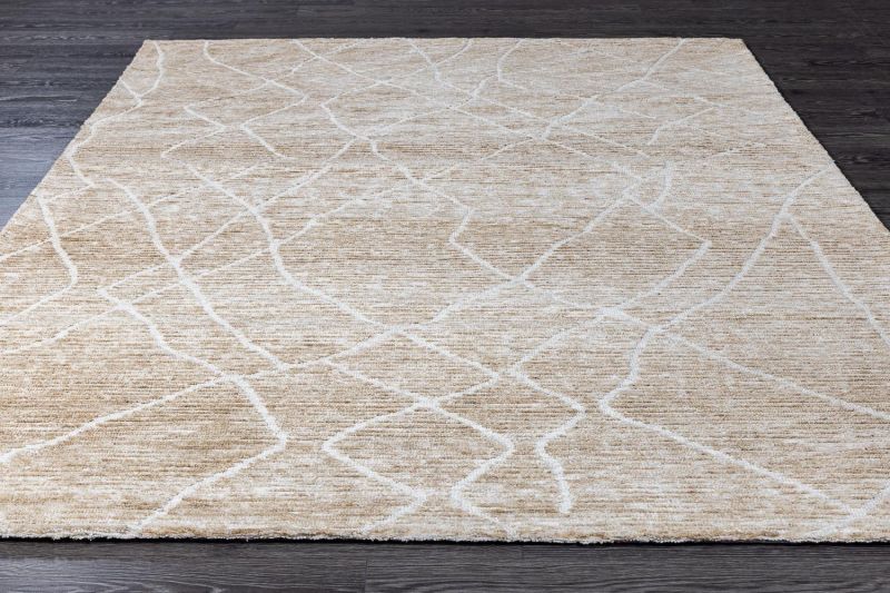 Индийский ковер из полиэстера Carpet «MILTON» SAND 170 x 240 см фото 2