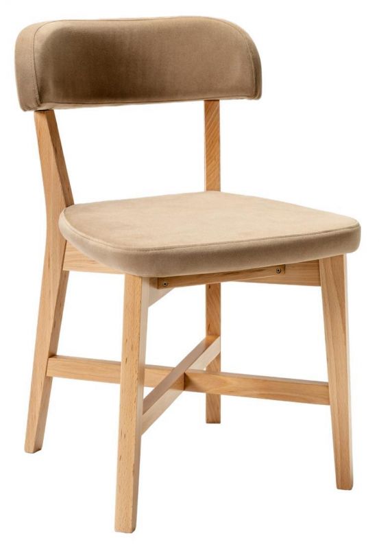 Стул R-Home Frank Pro Diag бежевый/Натуральный бук BD-3070530 фото 1