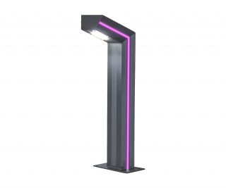 Светильник уличный KINK Light Такоми 10W LED IP65 4000K Декоративная подсветка розовая 09207-F(220V),16(10)