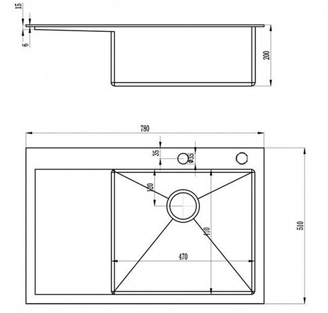 Кухонная мойка Zorg Inox RX-7851-R фото 2