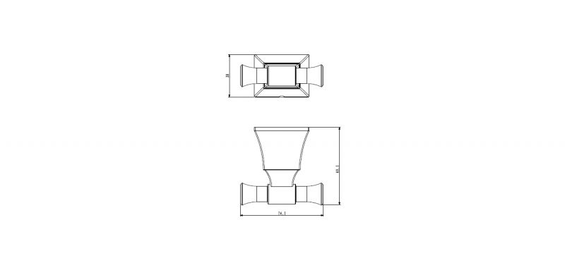Крючок ART&MAX GENOVA AM-M-013-CR фото 2