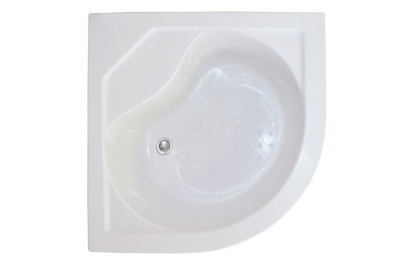 Душевой уголок Royal Bath  BK RB100BK-C, 100х100 см, профиль белый, стекло матовое фото 3