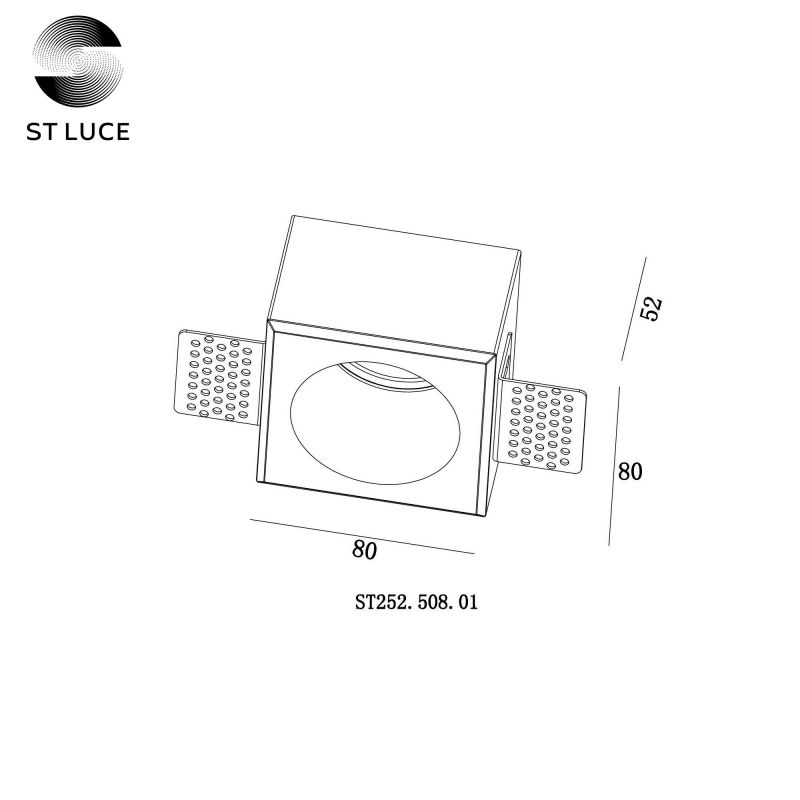 Встраиваемый светильник из гипса ST Luce ST252.508.01 фото 4