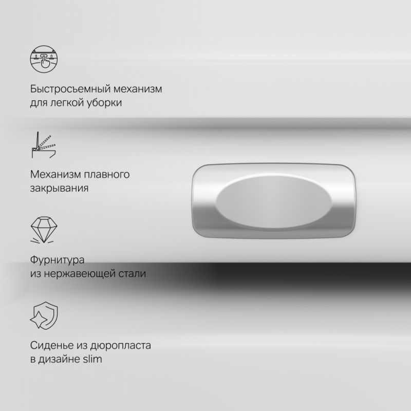 Подвесной унитаз AM.PM Spirit V2.0 C701700SC с микролифтом