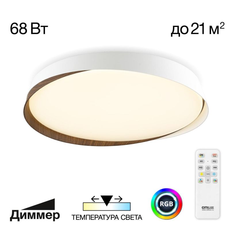 Светильник с пультом Citilux BONNY CL754450G