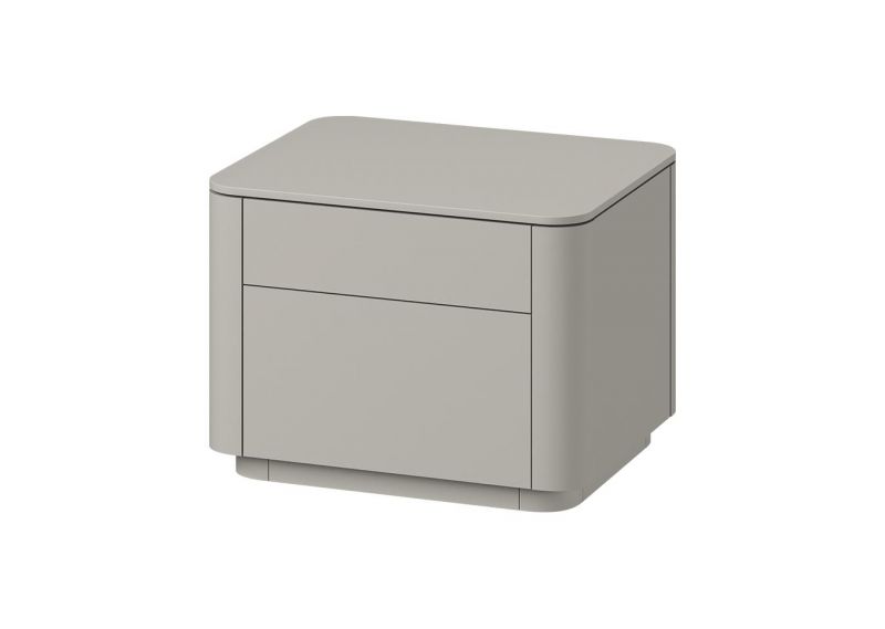 Тумба прикроватная Ellipsefurniture Tammi 2 ящика ширина 50 см (серо-бежевый) TM010202150101 фото 2
