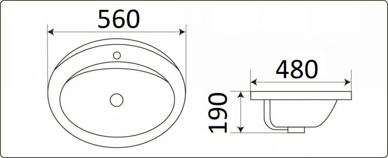 Раковина CeramaLux N 9413