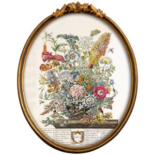 Репродукция на холсте «12 месяцев цветения», версия Август, в раме «Тиффани» ByObject  BD-1945805