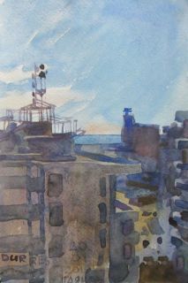 Картина "Дуррес, утро, с балкона" Гаянэ Добровольская