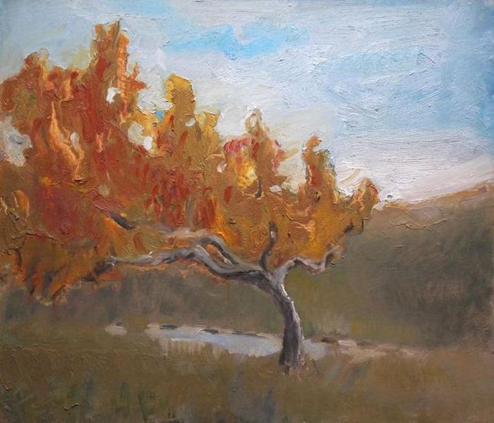 Картина "Осеннее дерево" Анатолий Дымант