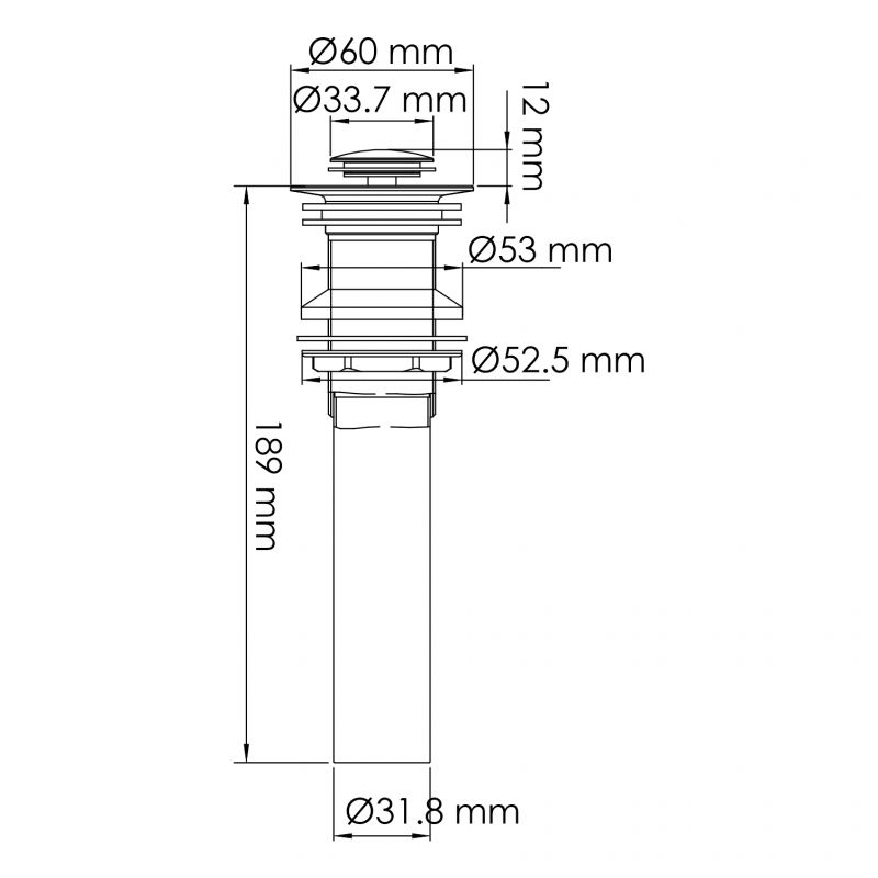 Донный клапан WasserKraft Sauer A253 золото