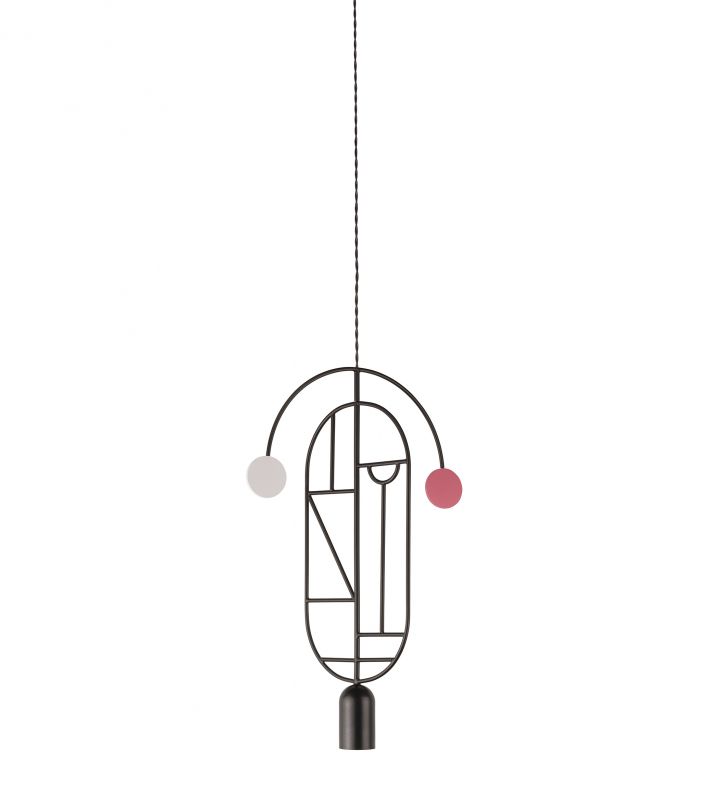 Подвесной светильник NOMON HOME WOODEN DOTS, CONF. 07, GRAPHITE/COLOR BD-2788662 фото 1
