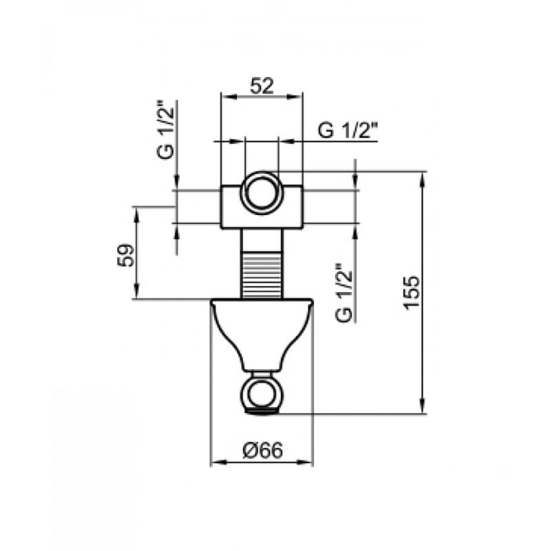 Девиатор для душа Webert Ottocento AC0395015