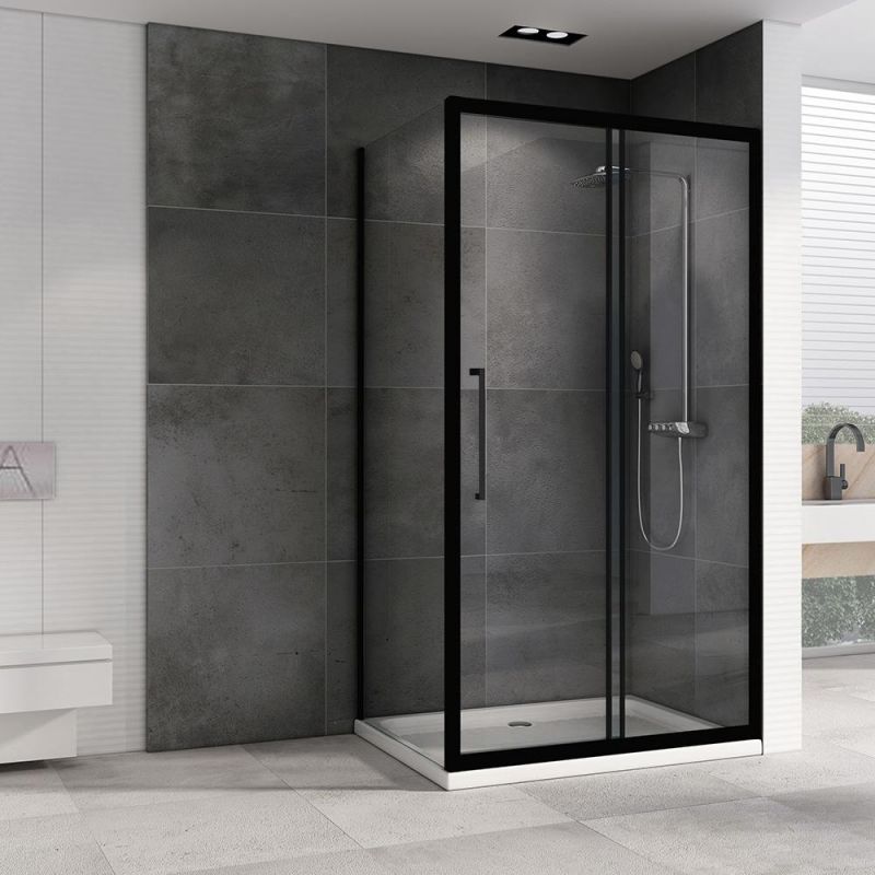 Душевой уголок ABBER Schwarzer Diamant AG30100BH-S60B, 100x60 см фото 2