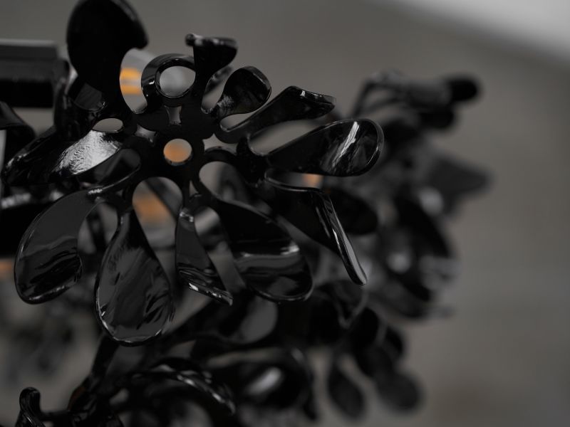 Люстра Singularis craft Flowers черный глянец 800*300*800