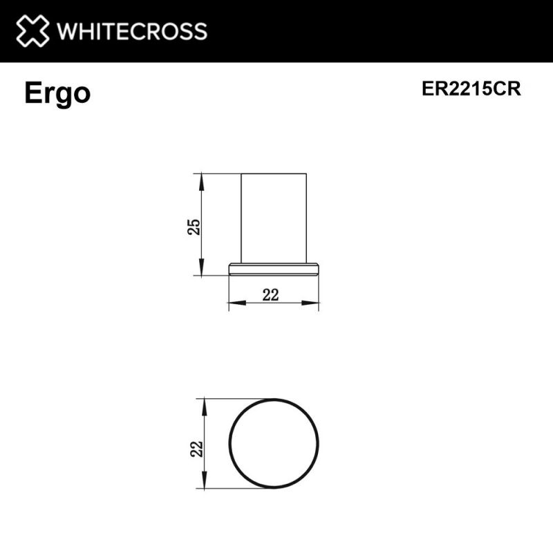 Крючок WHITECROSS Ergo ER2215CR, хром