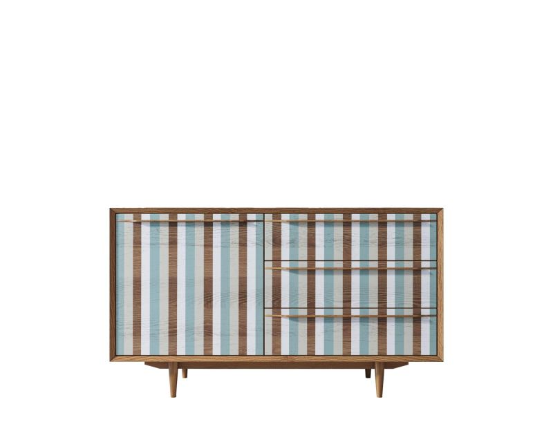 Комод Этажерка "Bruni print 1" разноцветный BD-3090934 фото 1