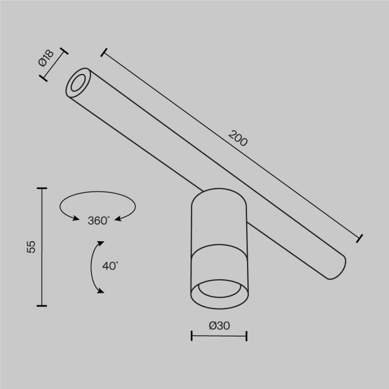 Светильник Maytoni Focus LED 5W C103CL-5W3-6K-B фото 8