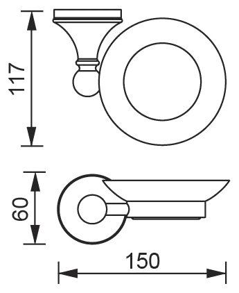 Мыльница Aquanet 5585