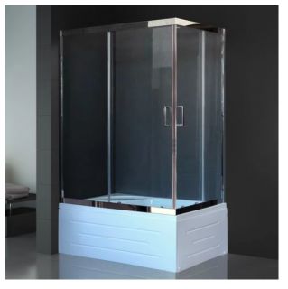 Душевой уголок Royal Bath RB8100BP-T-CH-L с поддоном