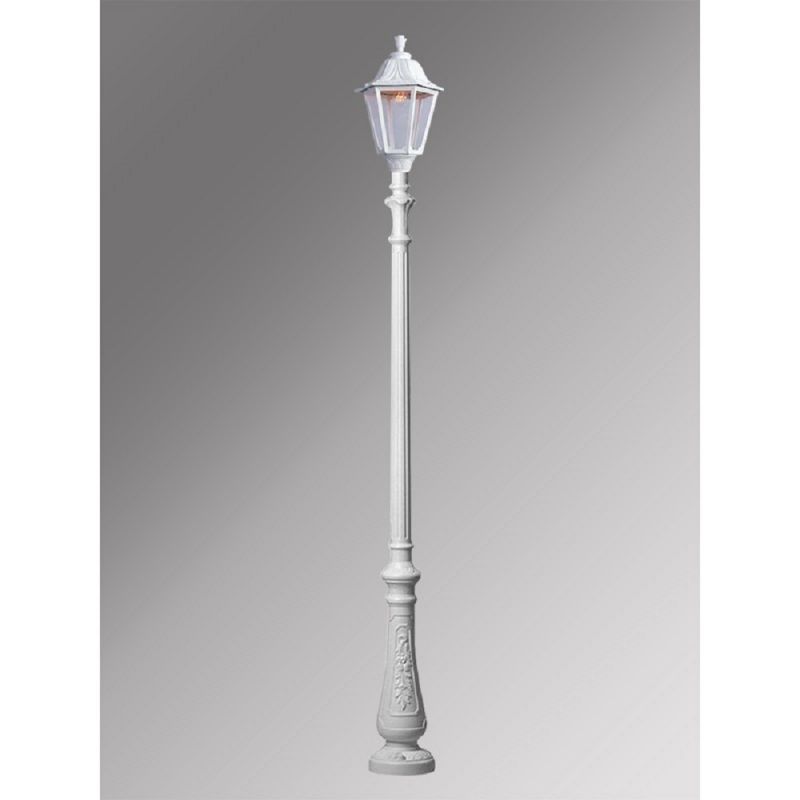 Парковый фонарь Fumagalli NOEMI белый, прозрачный E35.202.000.WXH27