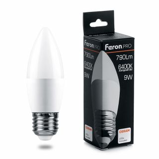 Лампа светодиодная Feron 9W E27 6400K 38064