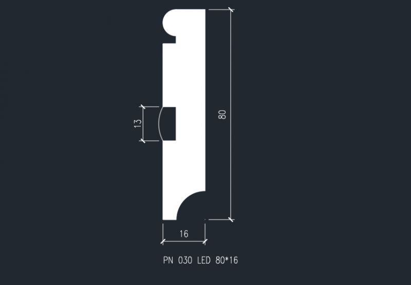 Плинтус Evrowood PN 030 LED