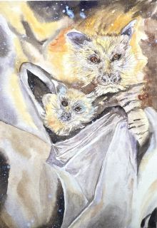 Картина "Летучие мыши" Лилия Шевелева