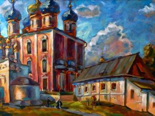 Картина "Успенский собор. Рязанский Кремль" Нина Силаева