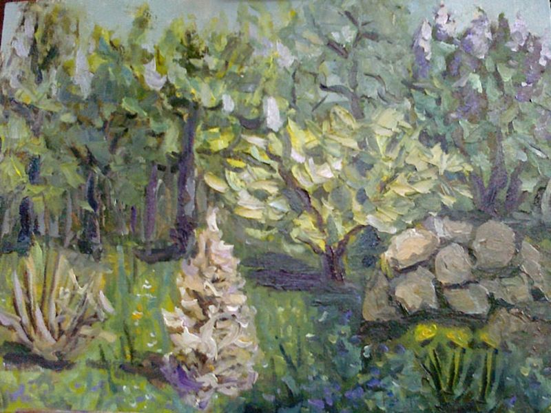Картина "Весна в саду" Ирина Гвоздецкая