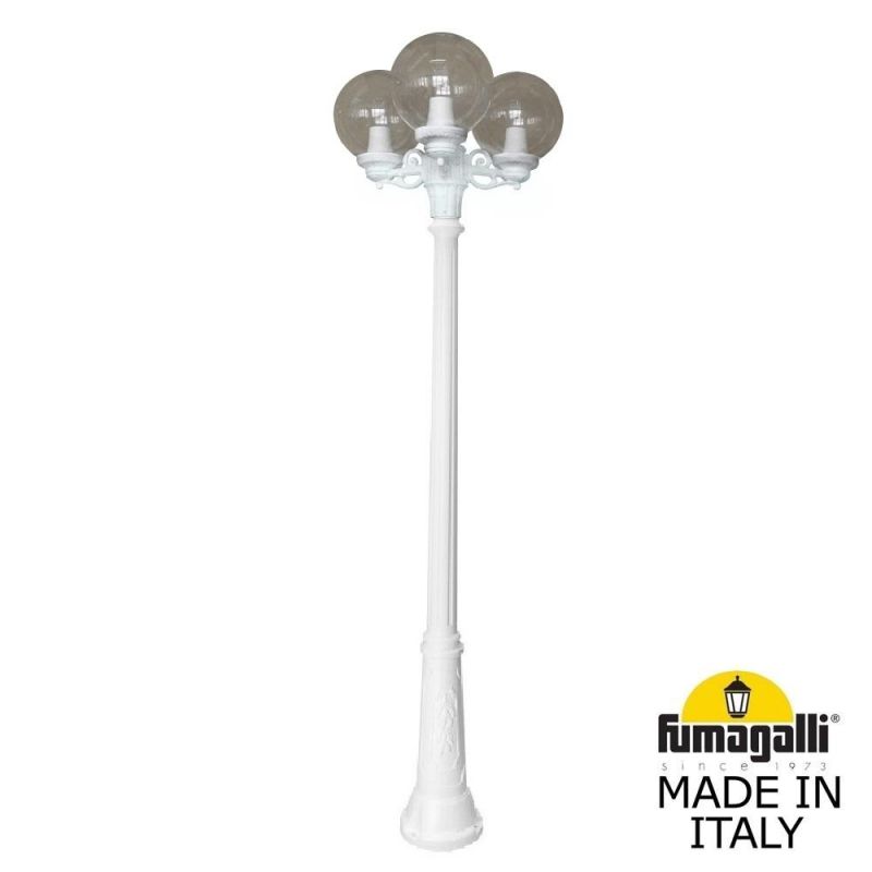 Садово-парковый фонарь Fumagalli GLOBE 250 белый, дымчатый G25.157.S30.WZF1R фото 1