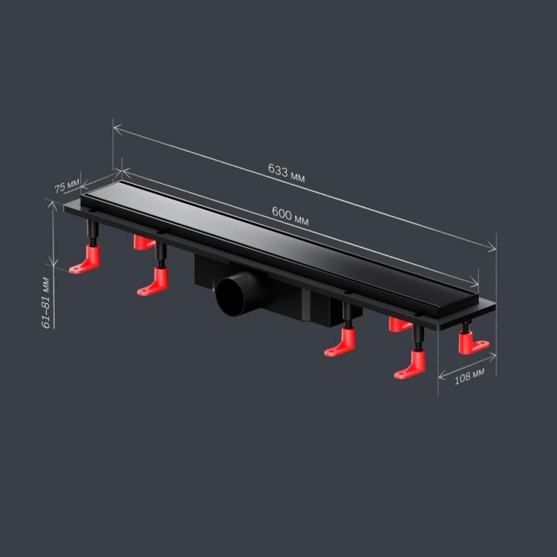 Душевой лоток AM.PM PrimeFlow W02SC-U11-060-04BM черный