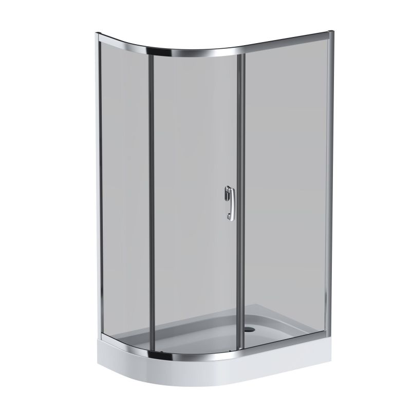 Душевой уголок AM.PM Like Solo Slide W83UG-302U120CG 120x80 см, глянцевый хром/тонированное фото 1