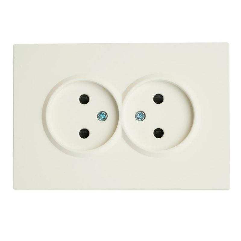 Розетка двухместная Stekker Эмили с защитной шторкой 250В, 16А, RST16-5116-01, белый фарфор, soft touch  49877 фото 8