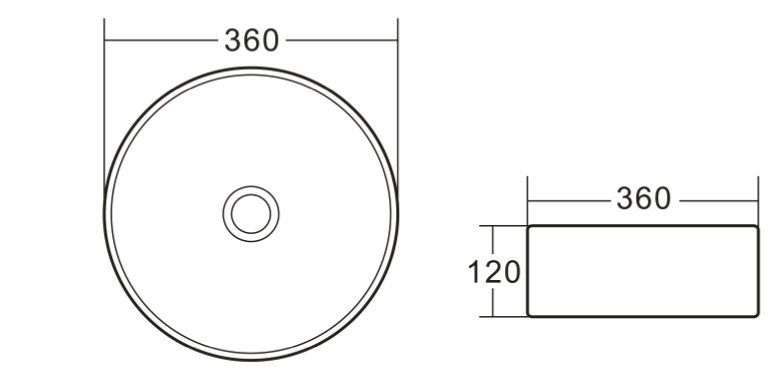 Раковина накладная керамическая BelBagno BB1357