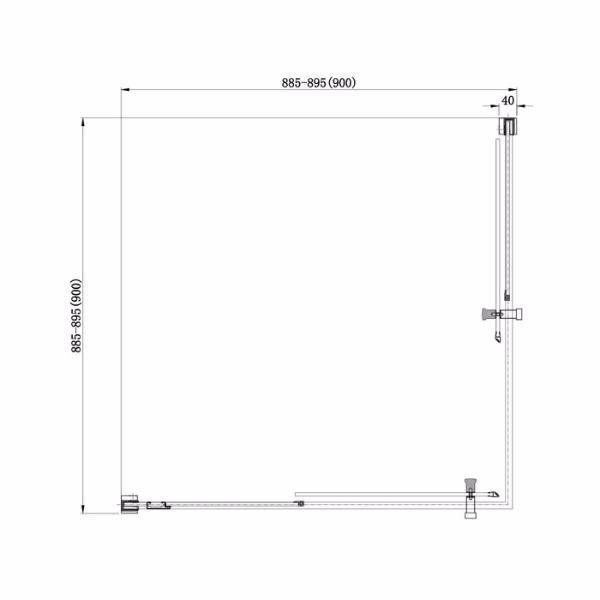 Душевой уголок Aquanet Delta Cube NPE1142 00183212 90x90