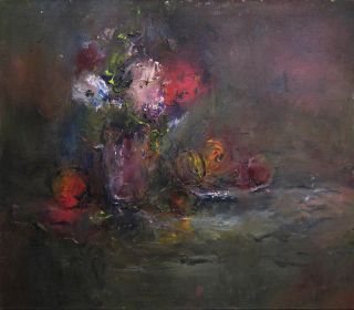 Картина "Цветы и фрукты" 90x70 Желнов Николай