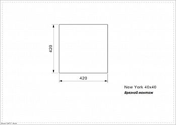 Кухонная мойка Reginox New York L 40x40 OKG matt 44197