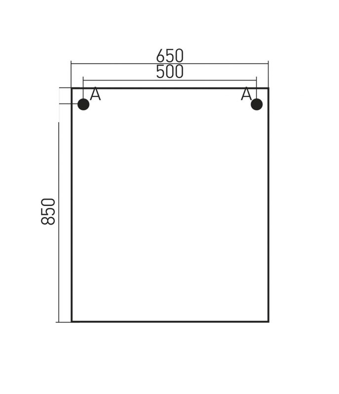 Зеркальный шкаф Mixline Боско-65 522472 белый/венге, 65x85 см