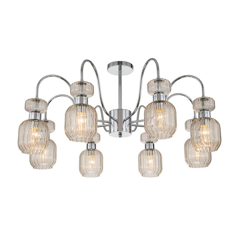 Светильник на штанге Escada  E14*60W 1141/8PL Chrome/Beige