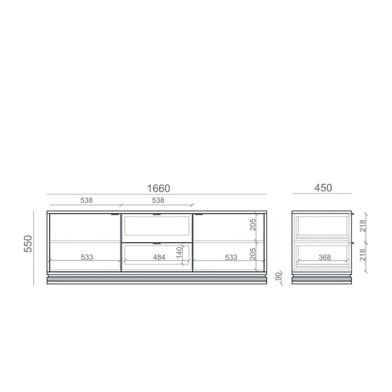 Тумба под ТВ The IDEA INSPIRE TIMELESS BD-3041927