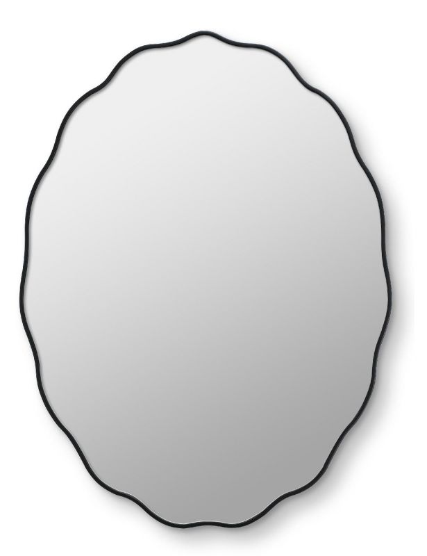 Зеркало Art Mirror в тонкой раме Fancy Oval Black Smal BD-3148685 фото 1