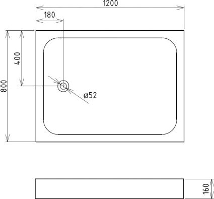 Поддон для душа Gemy ST13T 120х80 см фото 2