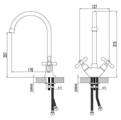 Смеситель Lemark Standard LM2105C