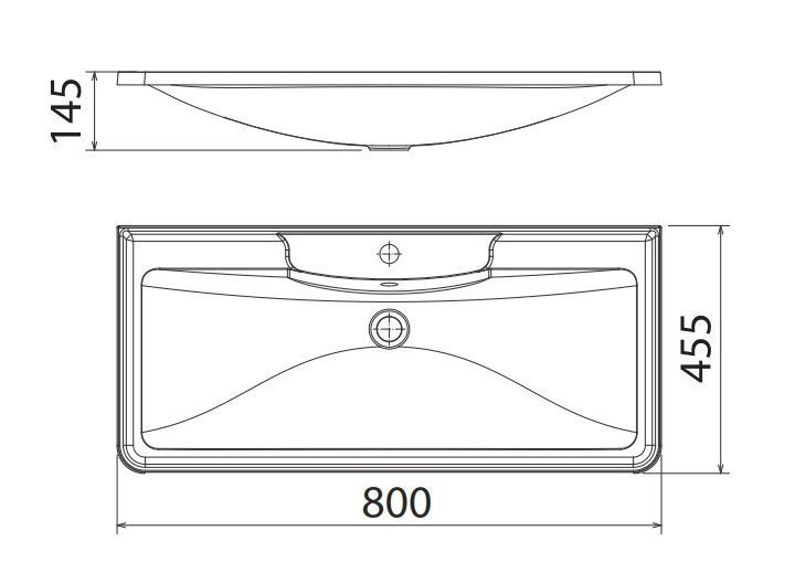 Раковина BelBagno BB800/455-LV-MR-ALR фото 2