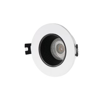 Встраиваемый светильник Denkirs DK3020WB IP 20, 10 Вт, GU5.3, LED, белый/черный, пластик DK3061-WH+BK