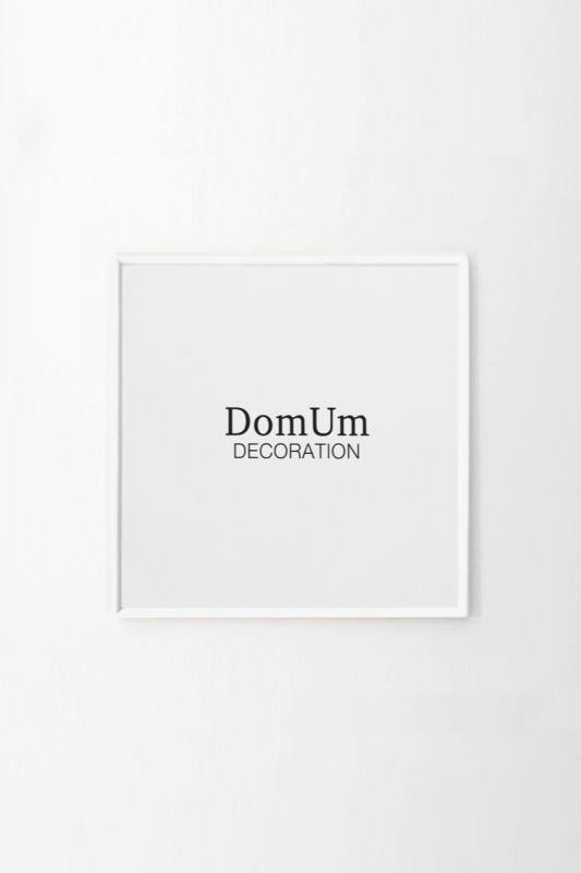 Белая рамка из алюминия ROUNDED'9 Domum Decoration BD-2062437 21х21