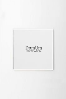 Белая рамка из алюминия ROUNDED'9 Domum Decoration BD-2062437 21х21