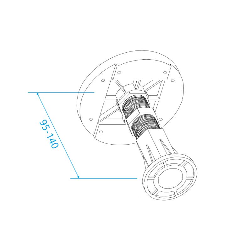 Ножки для поддона RGW N-01 (08) 03230108-31 8 шт.