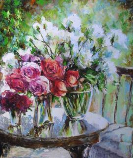Картина "Утренние розы" Светлана Круглова